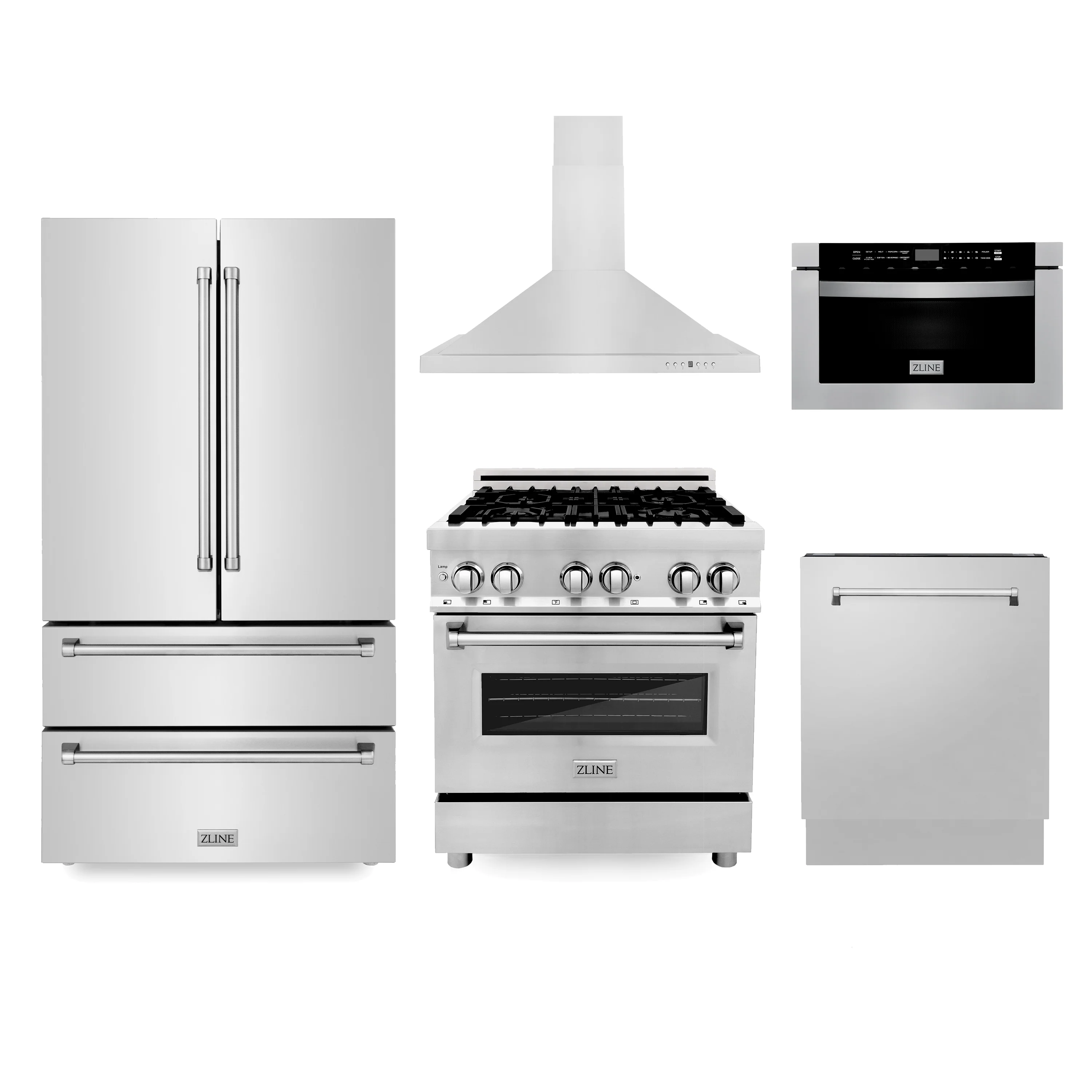 Black stainless steel Kitchen Appliance Packages at