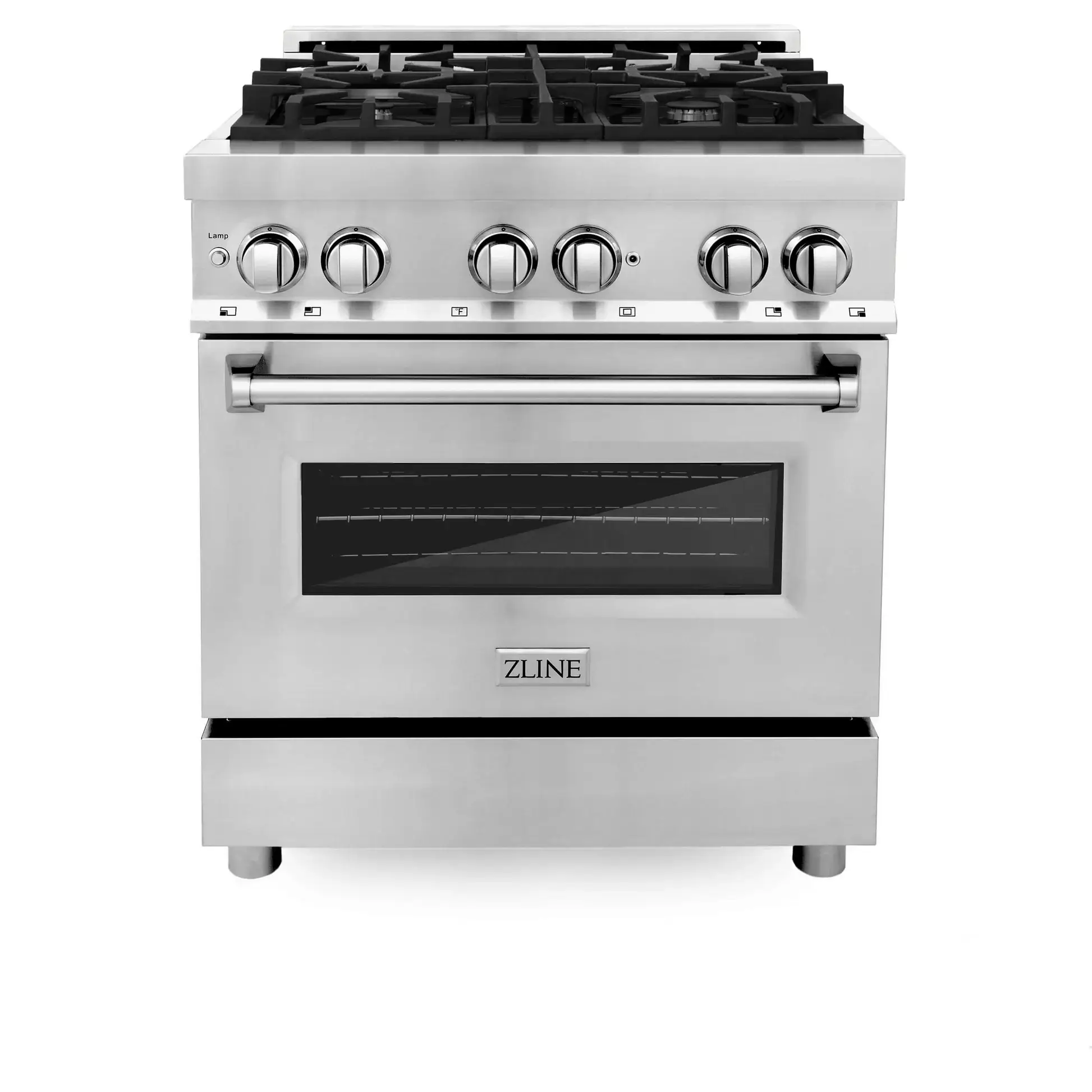ZLINE 30” Stainless Steel Dual Fuel Professional Range