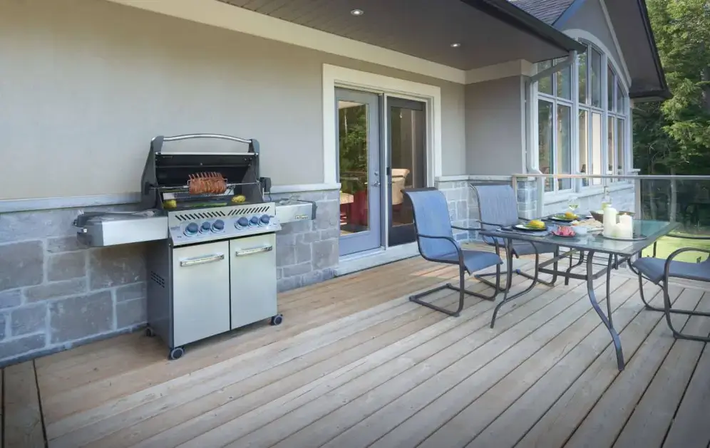 Napoleon Prestige 500 RSIB on back porch