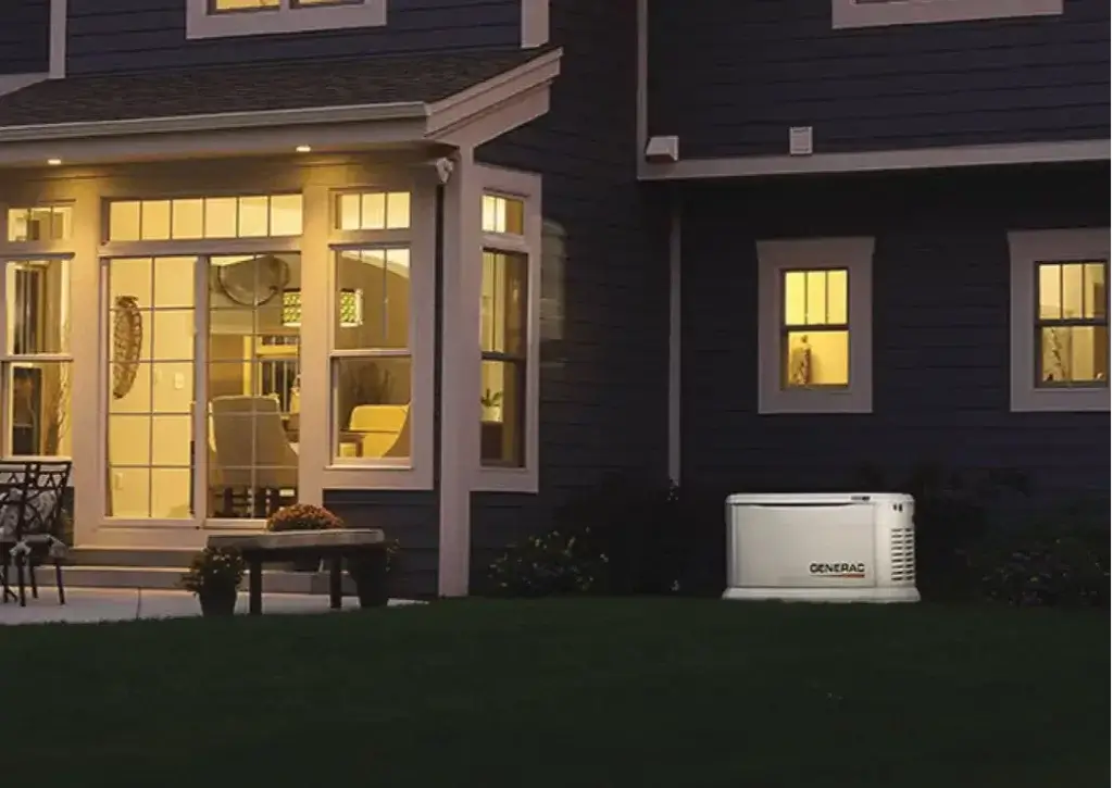 Propane generator by house