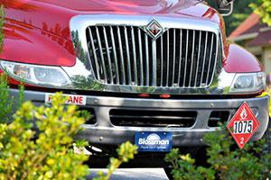 Blossman Gas bobtail truck grill