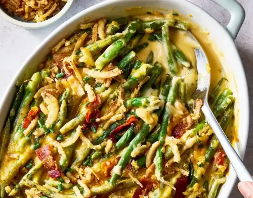 Loaded Green Bean Casserole