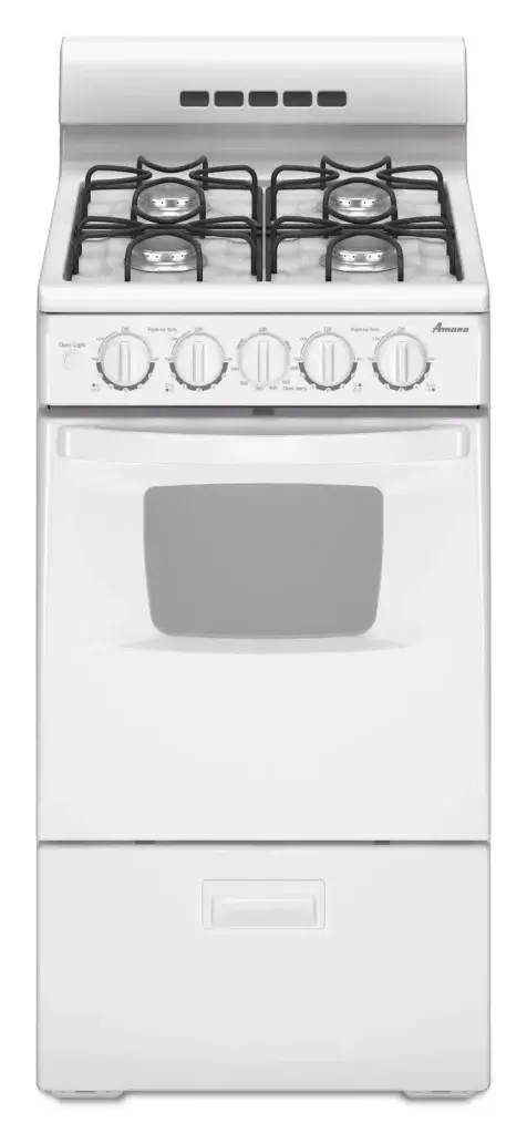 Amana 20-inch Gas Range front view