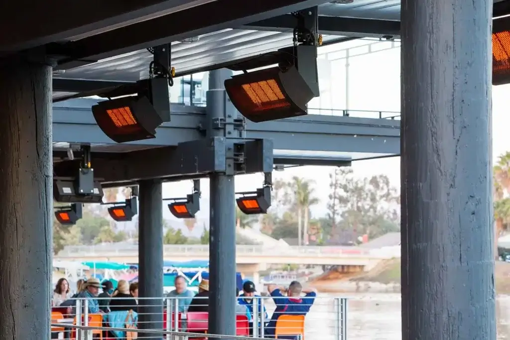 Bromic Tungsten propane heater patio