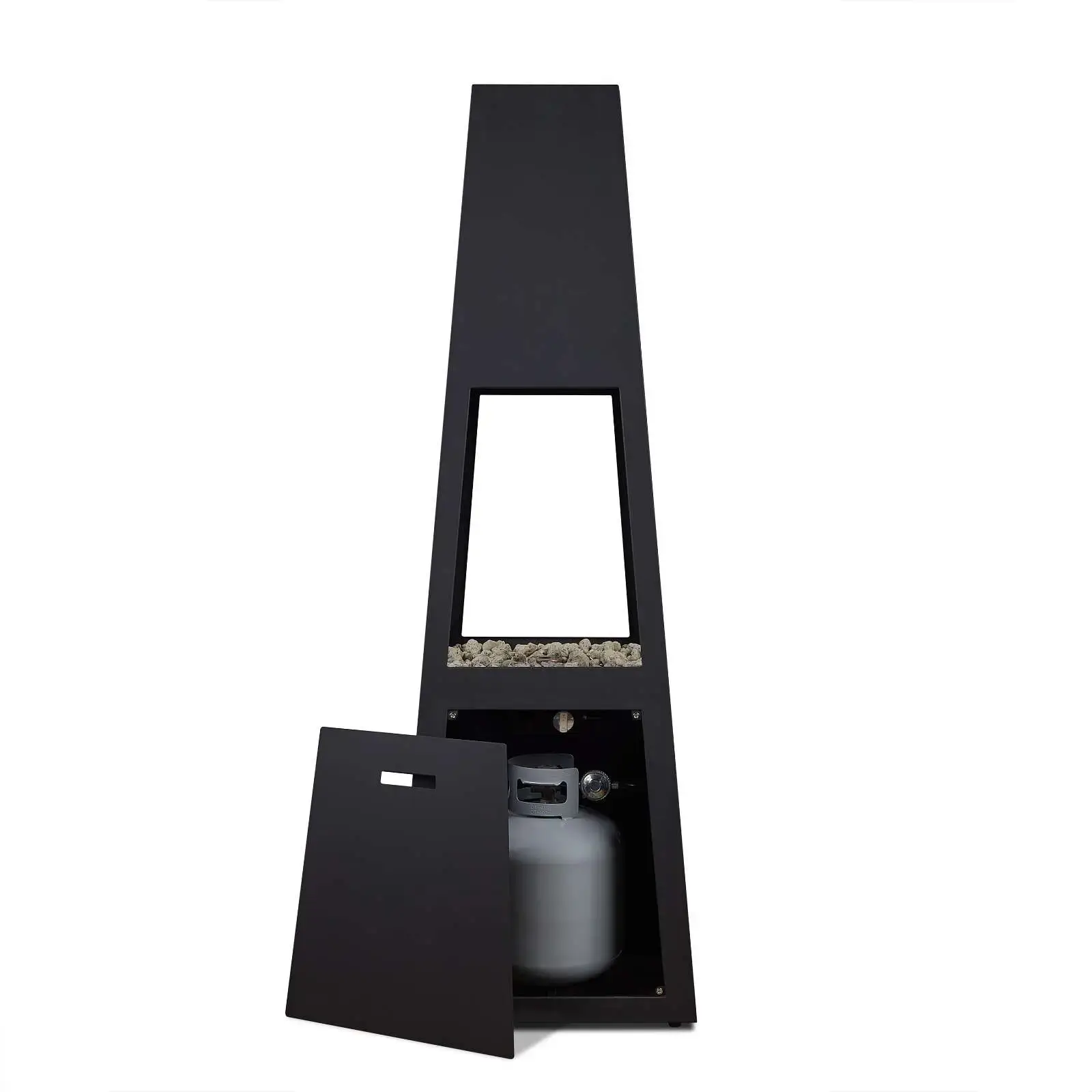 Ferro Chiminea hidden propane tank underneath