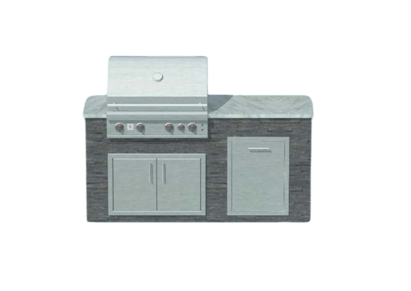 6-3 COKI 6’ Kitchen Island