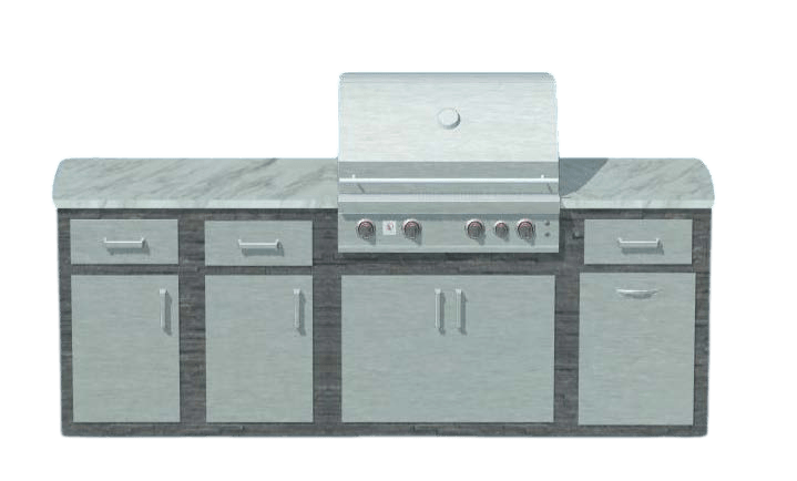 7-1 COKI 7’ Kitchen Island